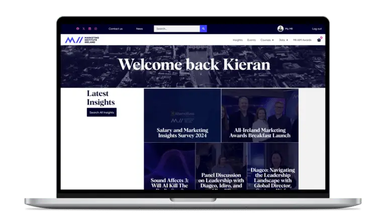 Marketing Institute Ireland Website Design